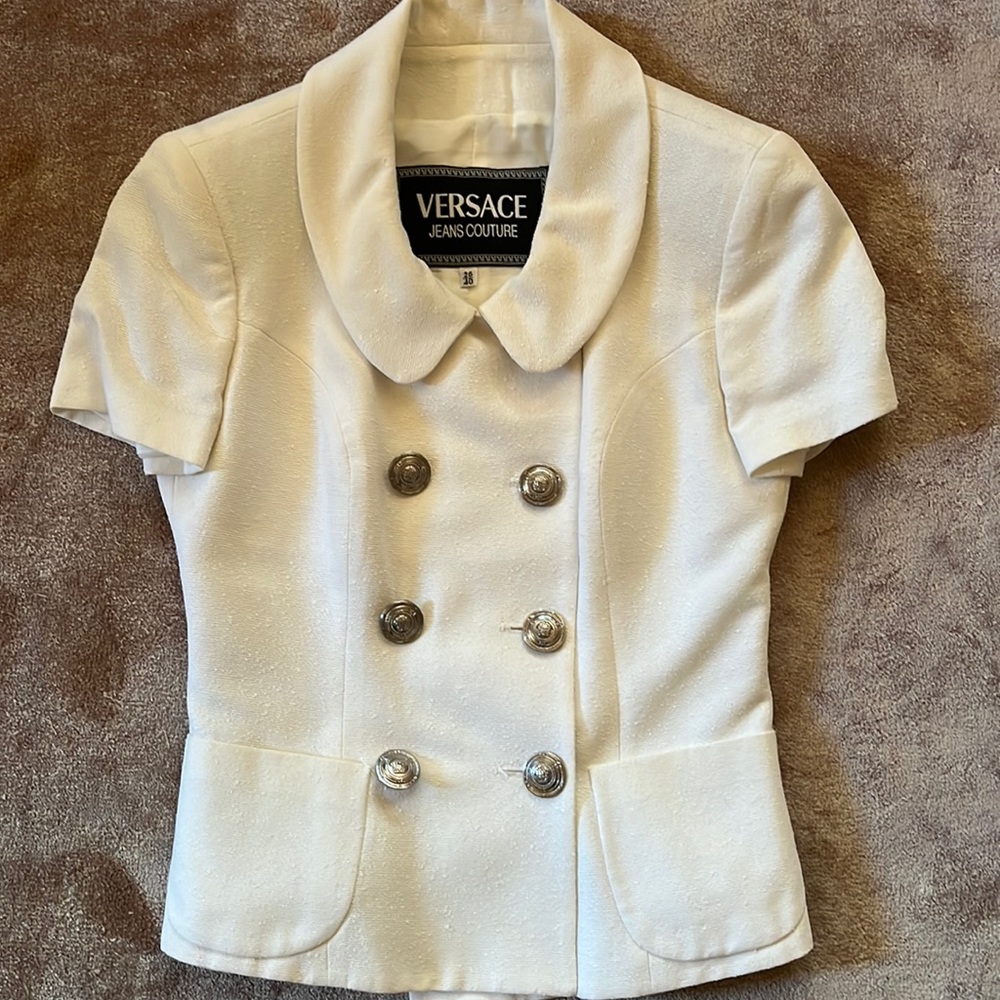 Versace Jeans Couture white jacket